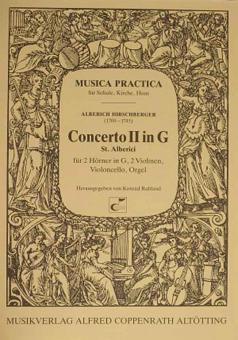 Concerto II in G (St. Alberici) Standard
