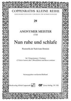 Nun ruhe und schlafe 