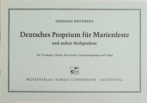 Deutsches Proprium für Marienfeste und andere Heiligenfeste 