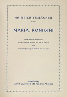 Sechs deutsche Marienlieder 
