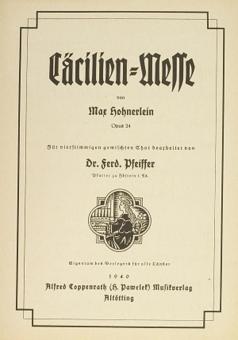 Messe zur Ehren der hl. Cäcilia 