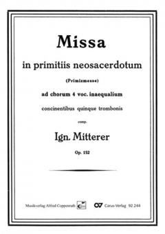 Missa in primitiis neosacerdotum op. 152 