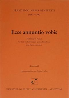 Ecce annuntio vobis 