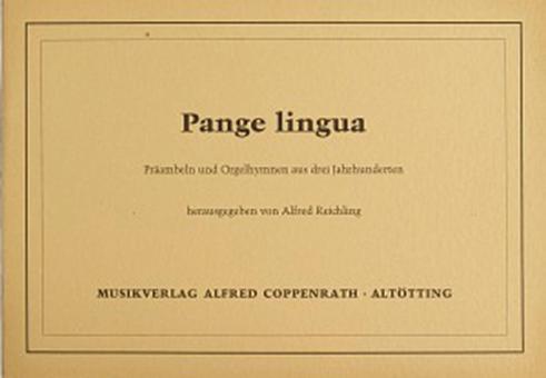 Pange lingua 