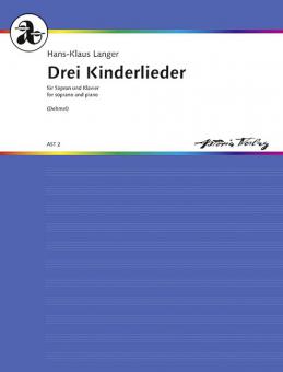 Drei Kinderlieder für Sopran und Klavier Standard