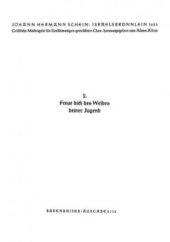 Freue dich des Weibes deiner Jugend Nr. 2 Standard