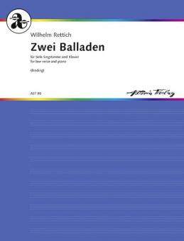Zwei Balladen op. 38 C für tiefe Stimme und Klavier Standard