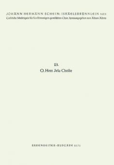 O, Herr Jesu Christe, doch nicht vorübergeh Nr. 23 Standard