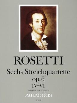 6 Streichquartette RWV D9-D14 op. 6 Band 2 