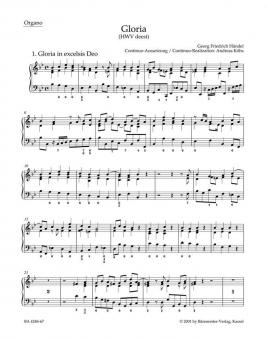 Gloria HWV deest 