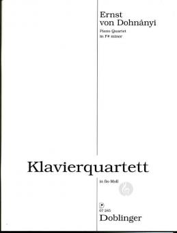 Klavierquartett in Fis-moll 