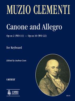 Canone Op-sn 2 (WO 11) & Allegro Op-sn 10 (WO 22) 