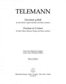 Orchester-Ouvertüre g-Moll TWV 55:g4 