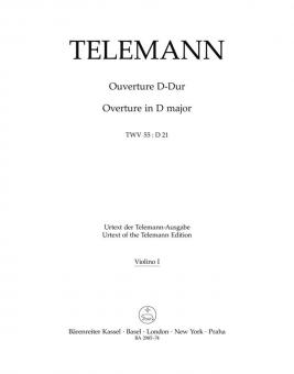Orchester-Ouvertüre D-Dur TWV 55:D21 