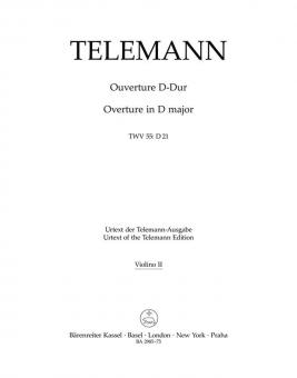 Orchester-Ouvertüre D-Dur TWV 55:D21 