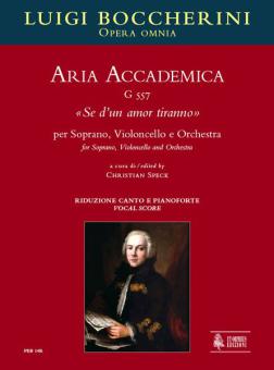 Aria Accademica Se d'un amor tiranno G557 