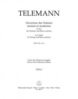 Ouverture des Nations anciens et modernes 