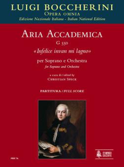 Aria accademica Infelice invan mi lagno G550 