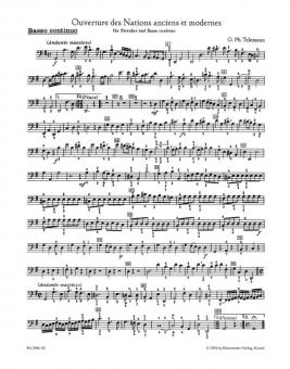 Ouverture des Nations anciens et modernes 