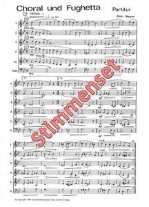 Choral und Fughetta 