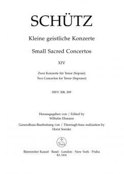 Kleine geistliche Konzerte Heft 14 Standard