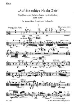 Auf die ruhige Nachtzeit 