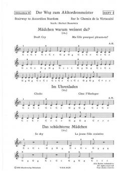 Der Weg zum Akkordeonmeister 1 (2. Stimme) 