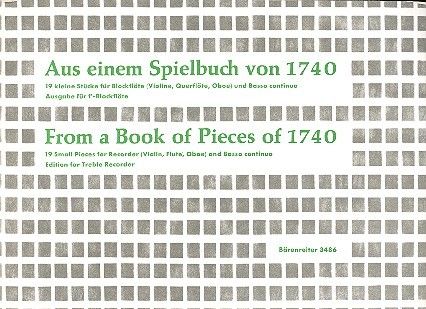 Aus einem Spielbuch von 1740 