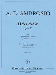 Berceuse op. 15 