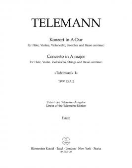 Konzert A-Dur aus Tafelmusik 1 