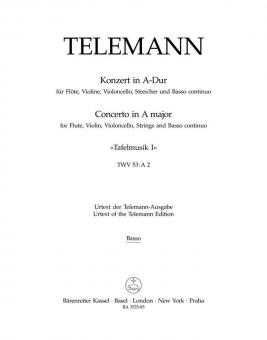 Konzert A-Dur aus Tafelmusik 1 