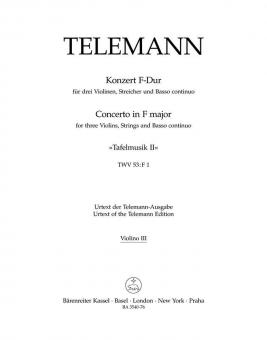 Konzert F-Dur TWV 53:F1 