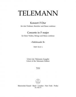Konzert F-Dur TWV 53:F1 