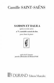 Samson & Dalila Nr. 9 (frz./dt.) Mezzo / Piano En Re 