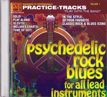 Psychedelic Rock/Blues CD Practice Tracks For All Instruments Play Along 