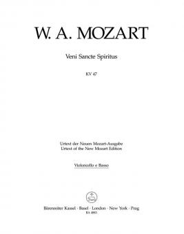 Veni Sancte Spiritus KV 47 