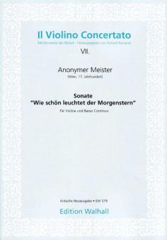 Sonata in D 'Wie schön leuchtet der Morgenstern' 