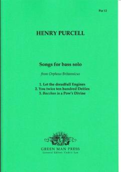 Songs for Bass solo from Orpheus Britannicus 