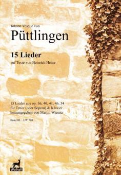 15 Lieder auf Texte von Heine 