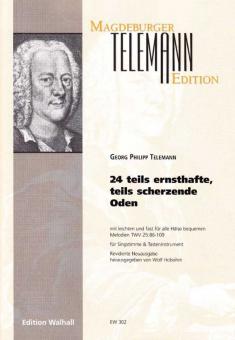 24 teils ernsthafte, teils scherzende Oden 