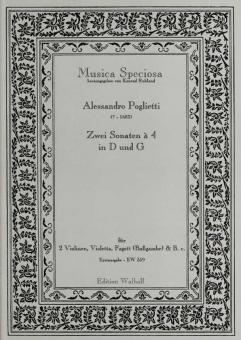 Zwei Sonaten a 4 in D und G 