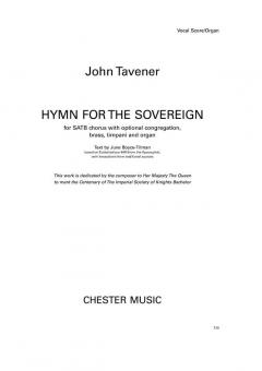 Hymn For The Sovereign (Vocal Score) 