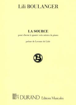 La Source pour Choeur à Quatre Voix Mixtes et Piano 