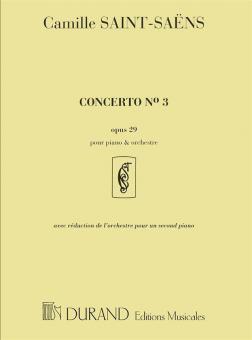 Concerto Nr. 3 Op. 29 pour piano & Orchestre 