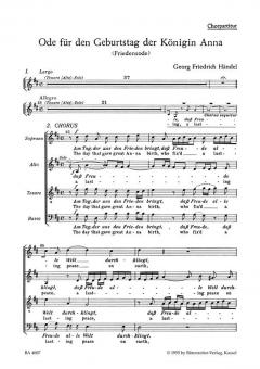 Ode für den Geburtstag der Königin Anna Standard
