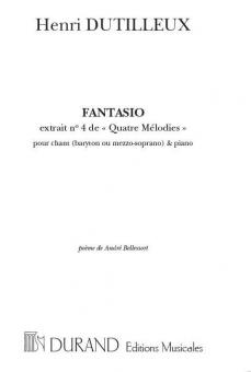 Fantasio: Extrait no. 4 de Quatre Melodies 