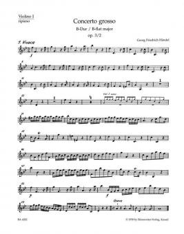 Concerto grosso B-Dur op. 3/2 HWV 313 