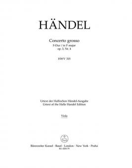 Concerto grosso F-Dur op. 3/4 HWV 315 
