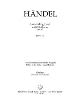 Concerto grosso d-Moll op. 3/5 HWV 316 