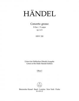 Concerto grosso F-Dur op. 6/2 HWV 320 